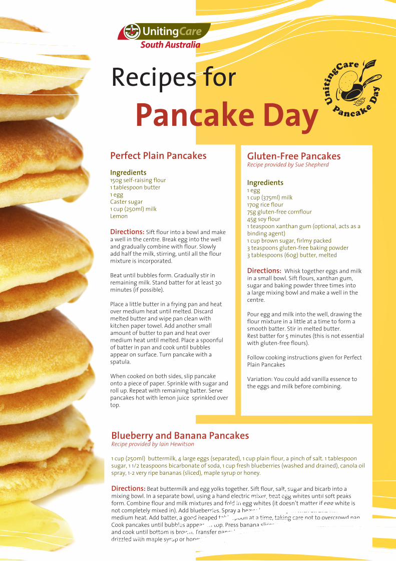 Recipes for Pancake Day - UCA SARecipes for Pancake Day Perfect Plain ...